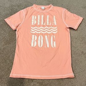 Billabong Peach Shirtsleeve Rashguard